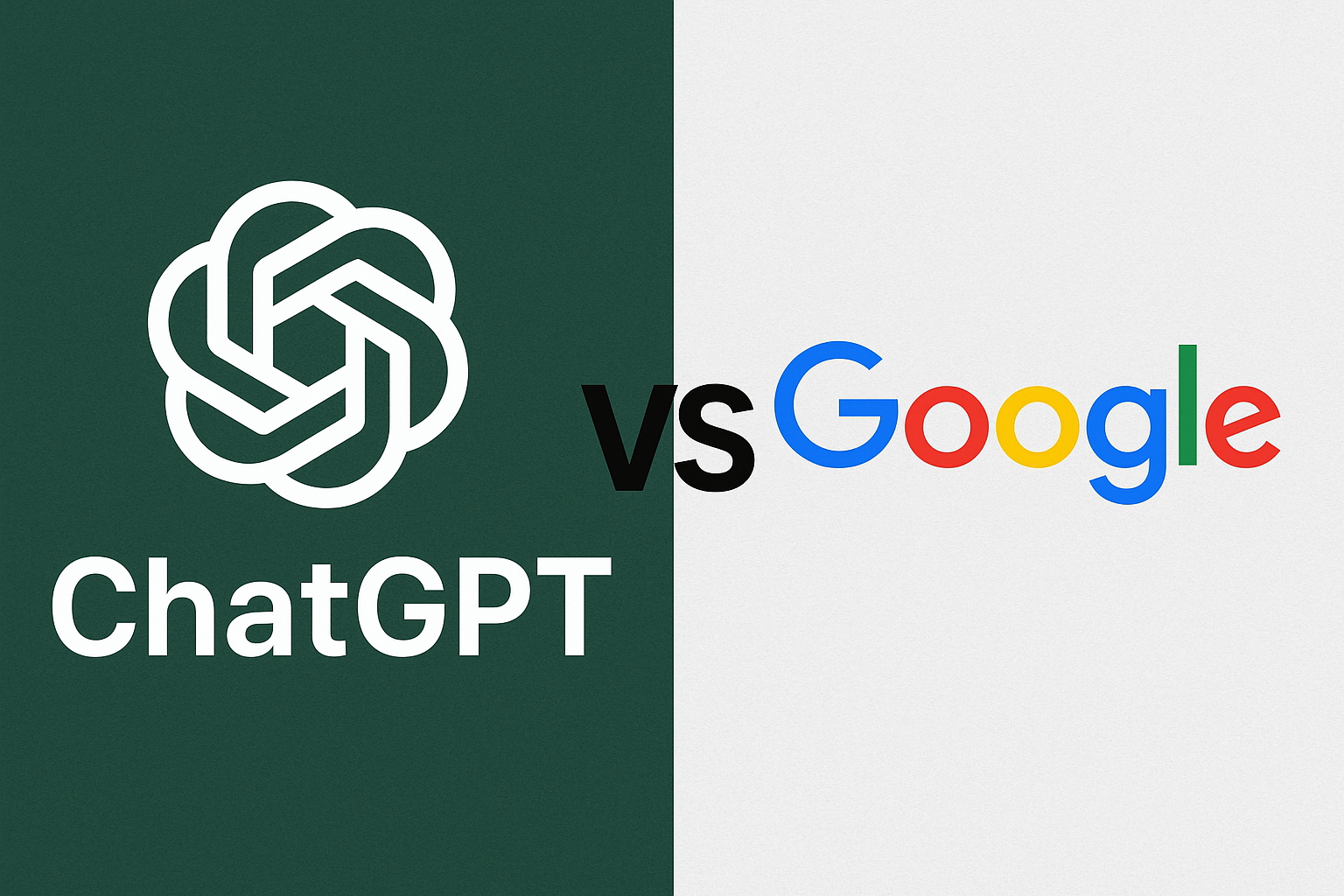 ChatGPT vs 구글 비교