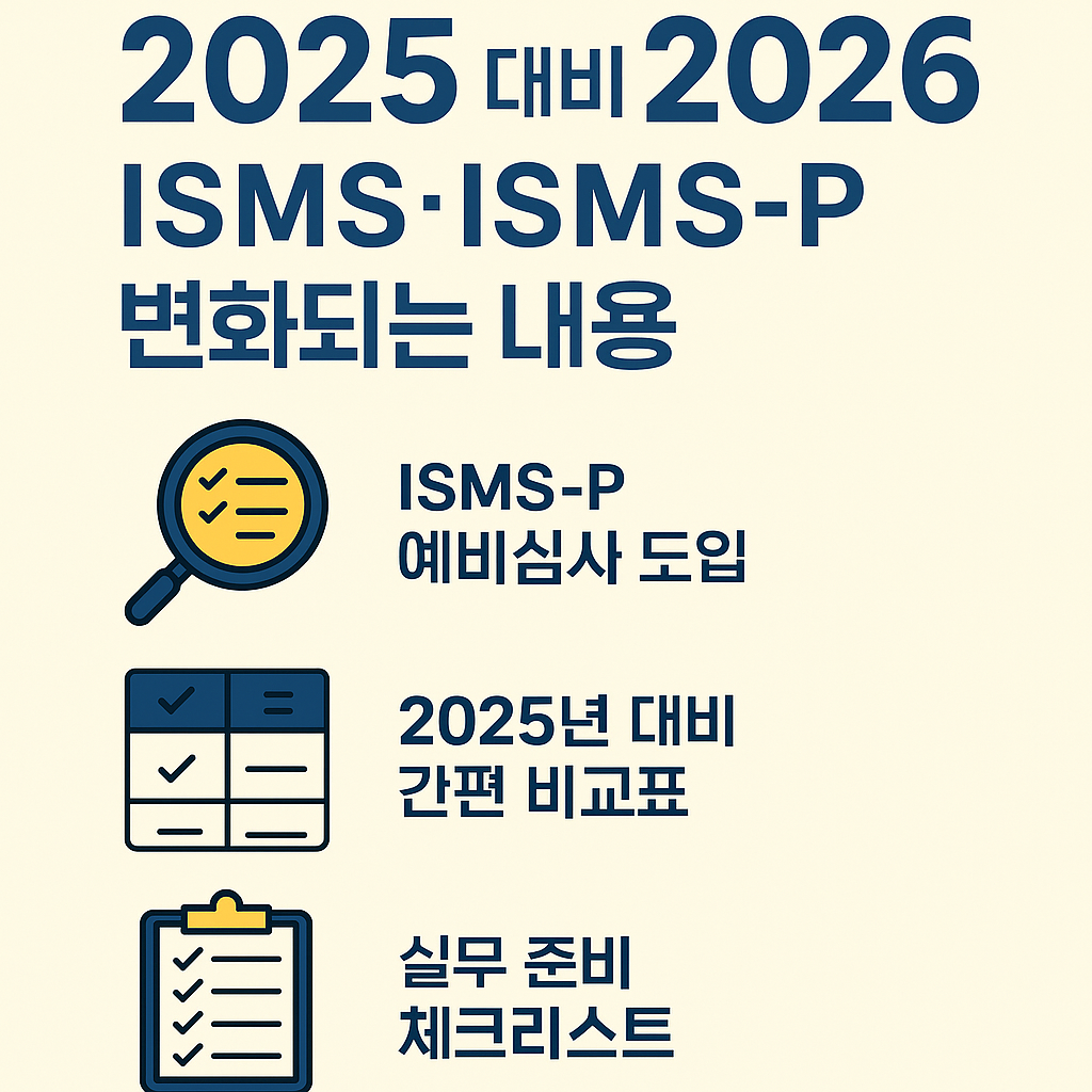 2026 ISMS·ISMS-P 변경 사항