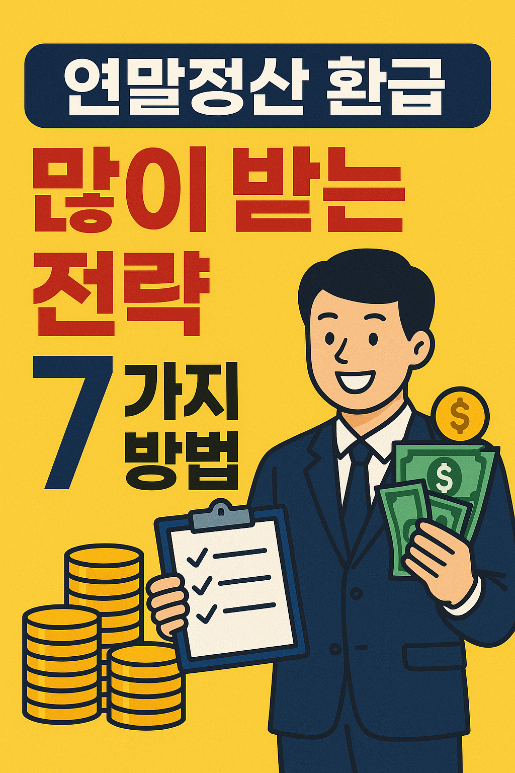 연말정산 환급 많이 받는 전략 7가지방법
