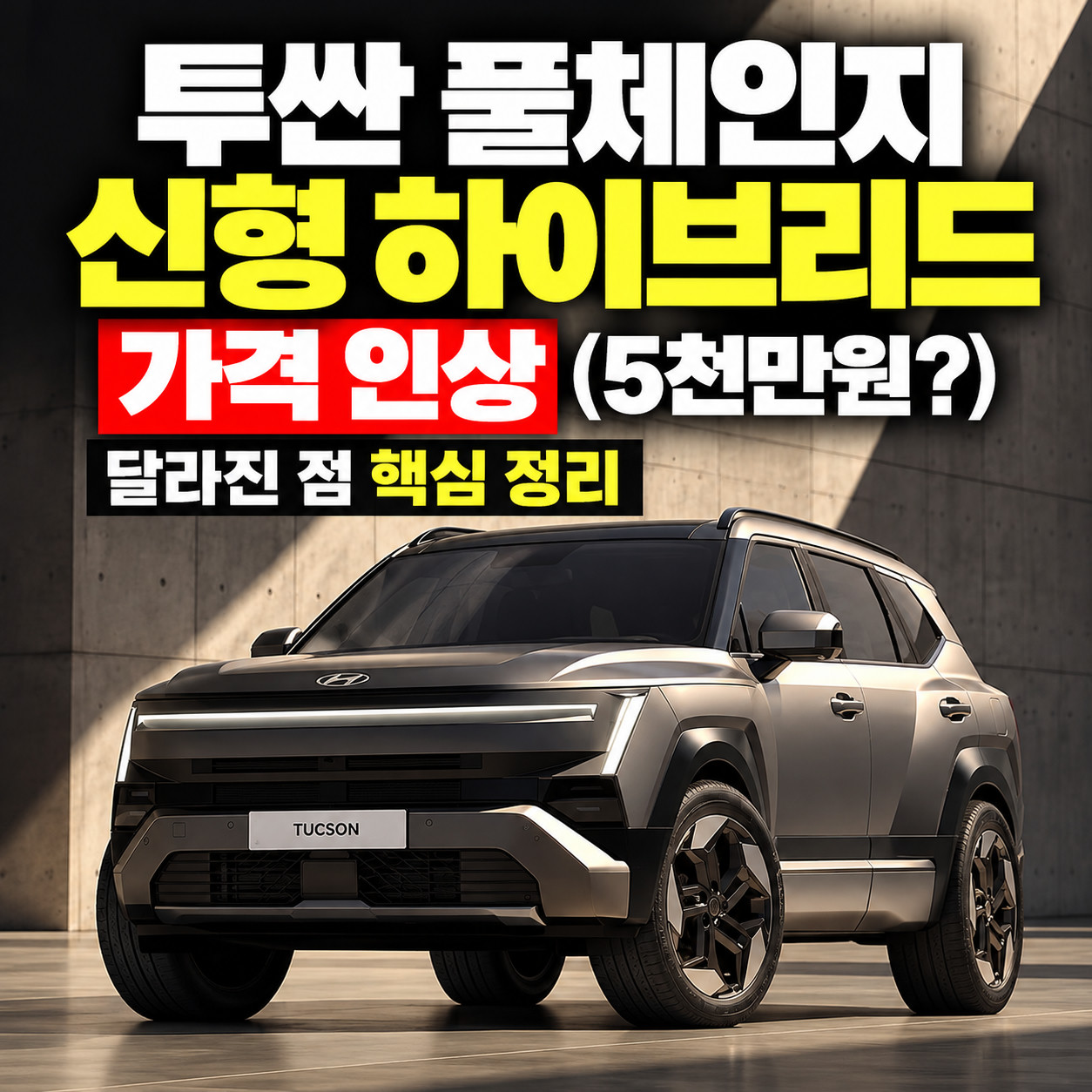 신형 투싼 가격표 관련 이미지