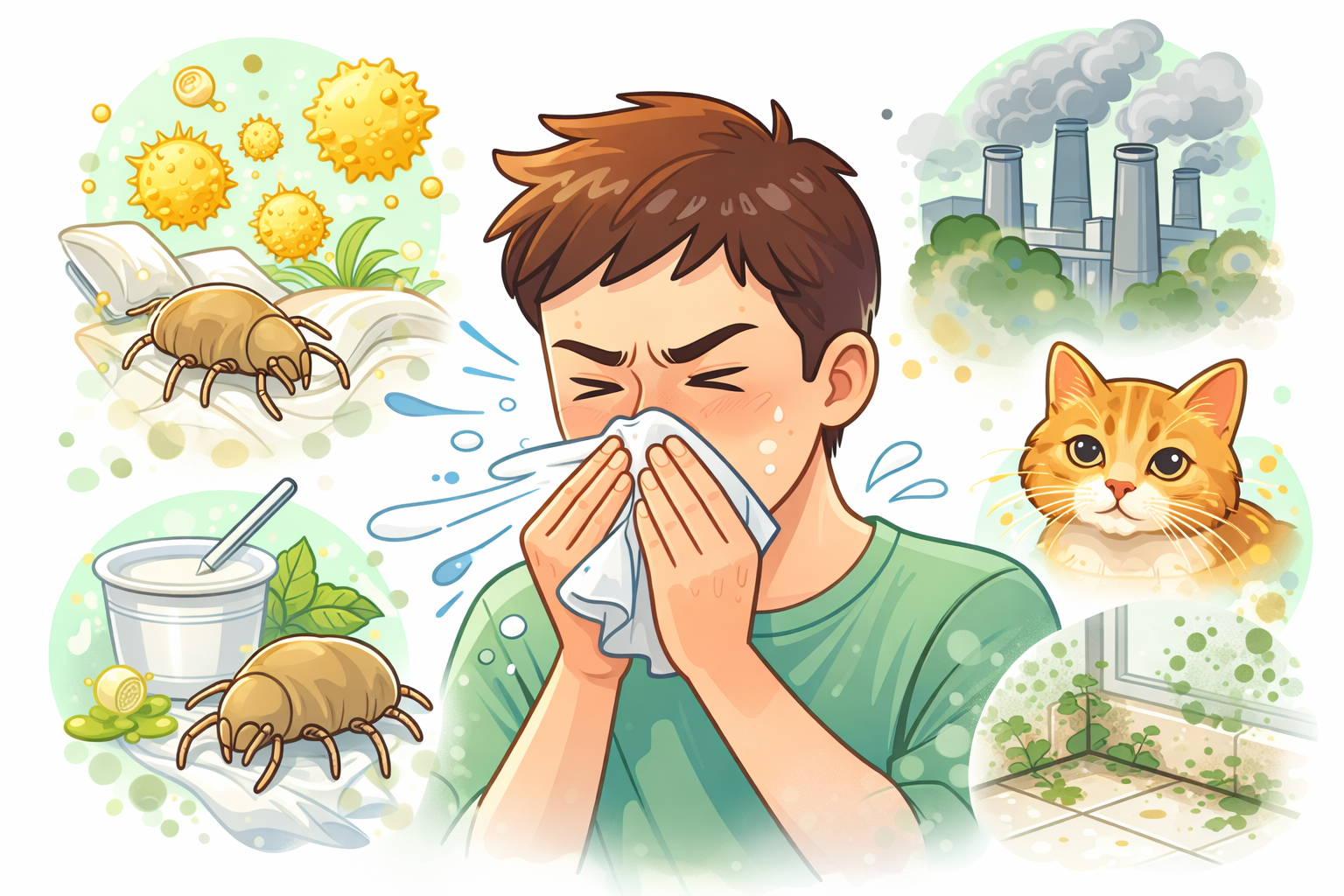 코 간지러움과 재채기 증상 완화 방법 관련 이미지