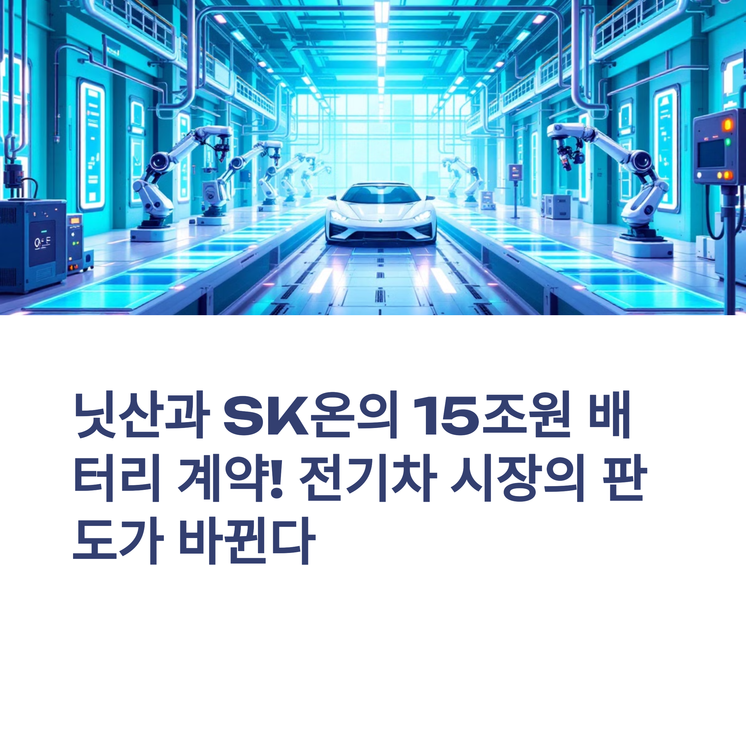 SK온, 닛산과 15조원 규모 배터리 계약 체결