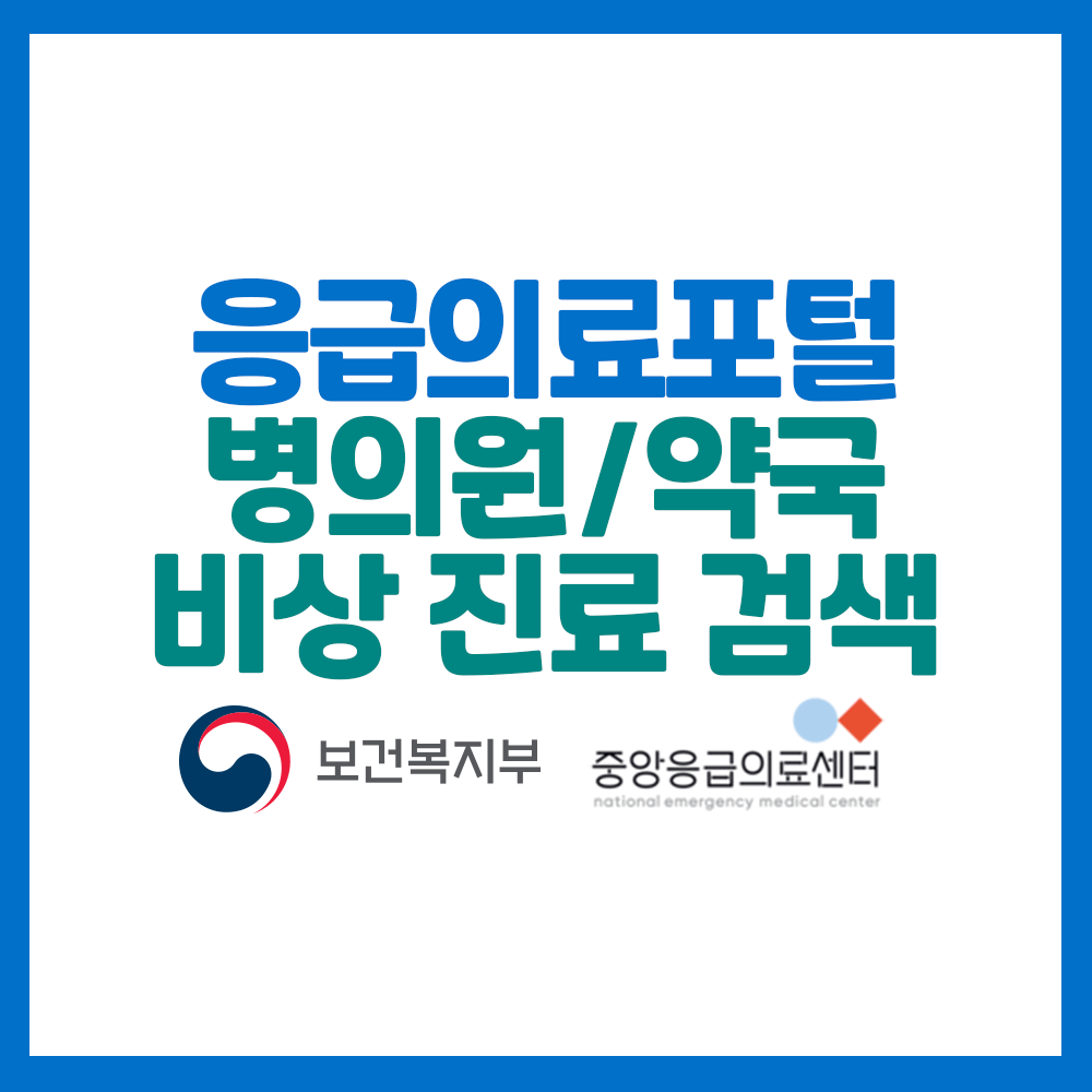 비상진료 기간 중 문 여는 병원 의원 약국 정보