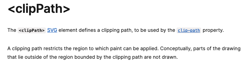 <clipPath>