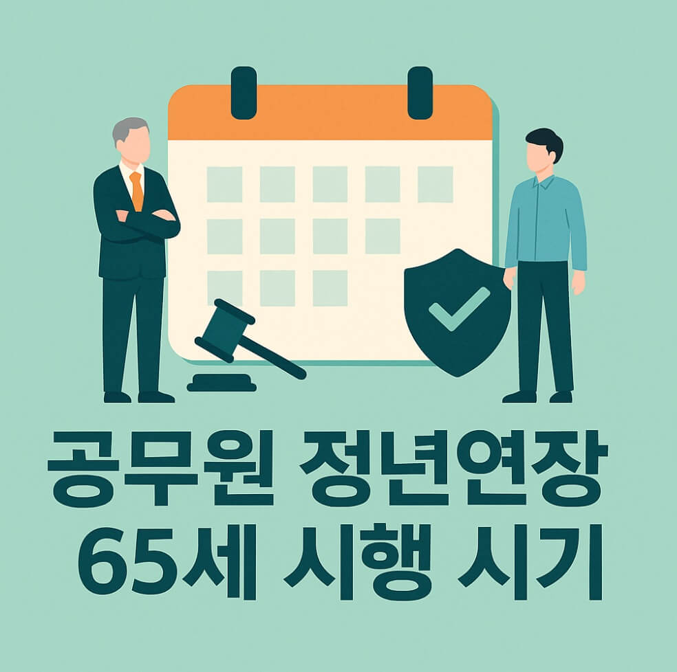 공무원 정년연장 65세 시행 시기