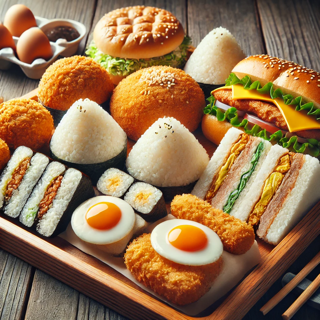 일본식 주먹밥 등 사진