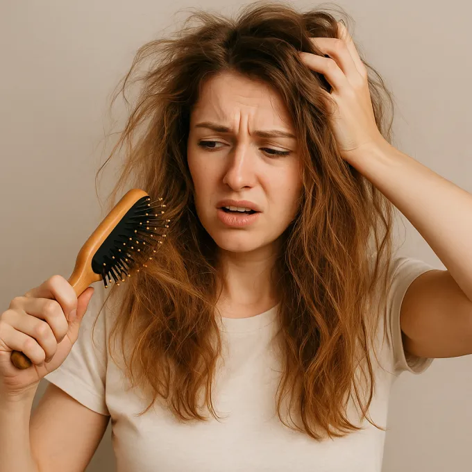 푸석한 머리 윤기