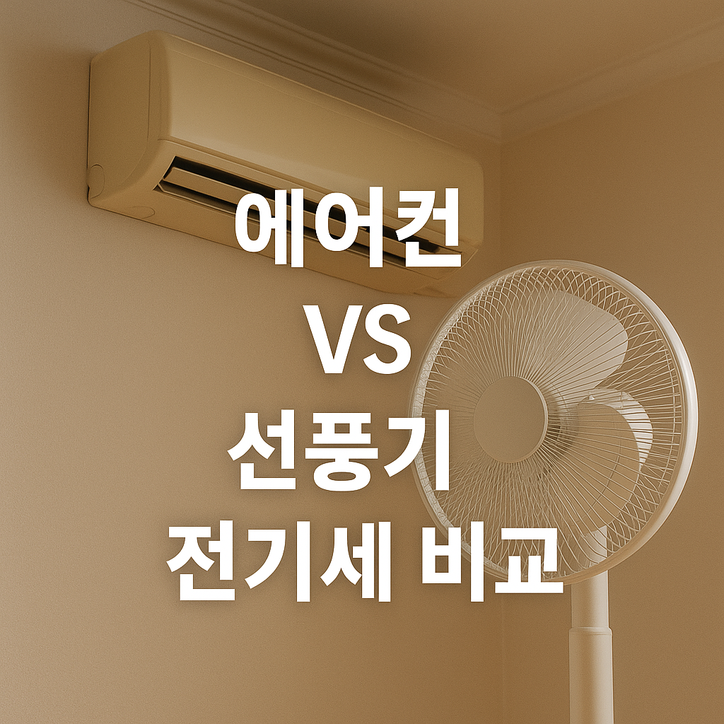 에어컨 VS 선풍기 전기세 비교 (소비전력, 사용패턴, 절전전략)