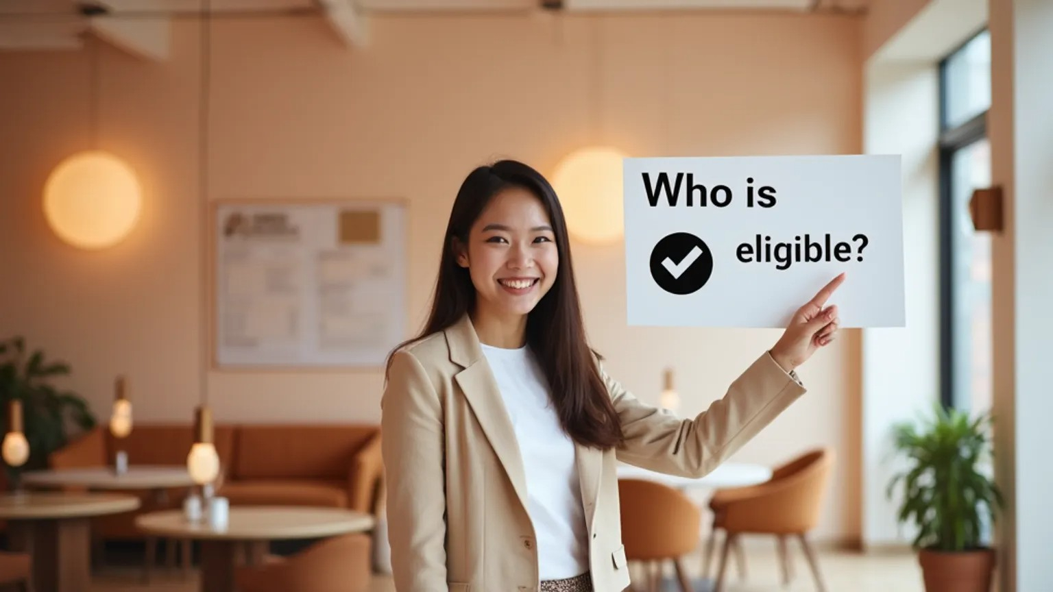 소상공인 지원 대상 자격 조건을 확인하는 모습