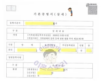 이혼 후 가족관계증명서 달라지는 점과 발급방법 안내_22