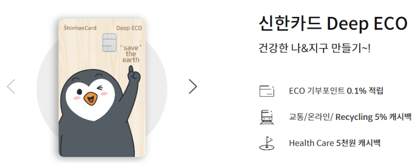 신한카드 딥에코 카드