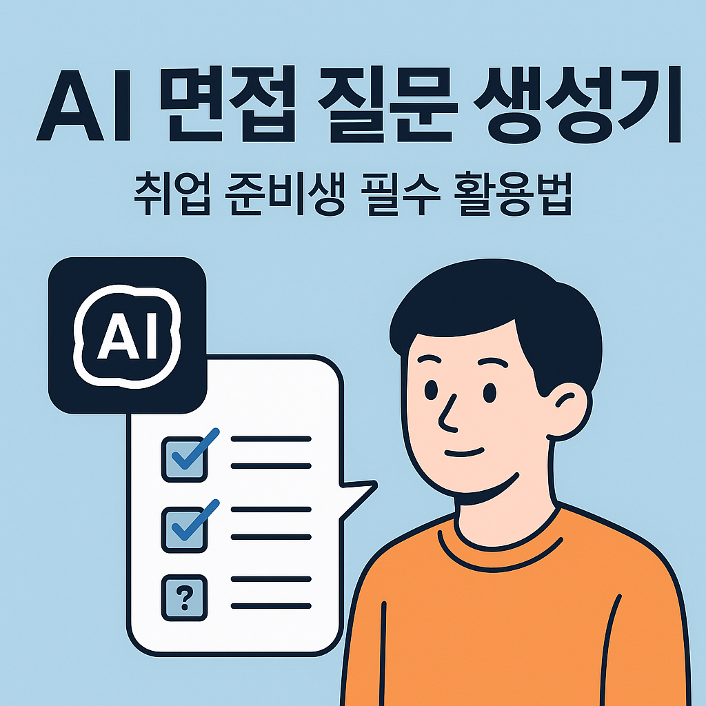 AI 면접 질문 생성기 취업 준비생 필수 활용법