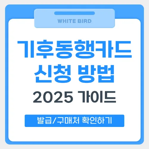 기후동행카드 신청방법 썸네일