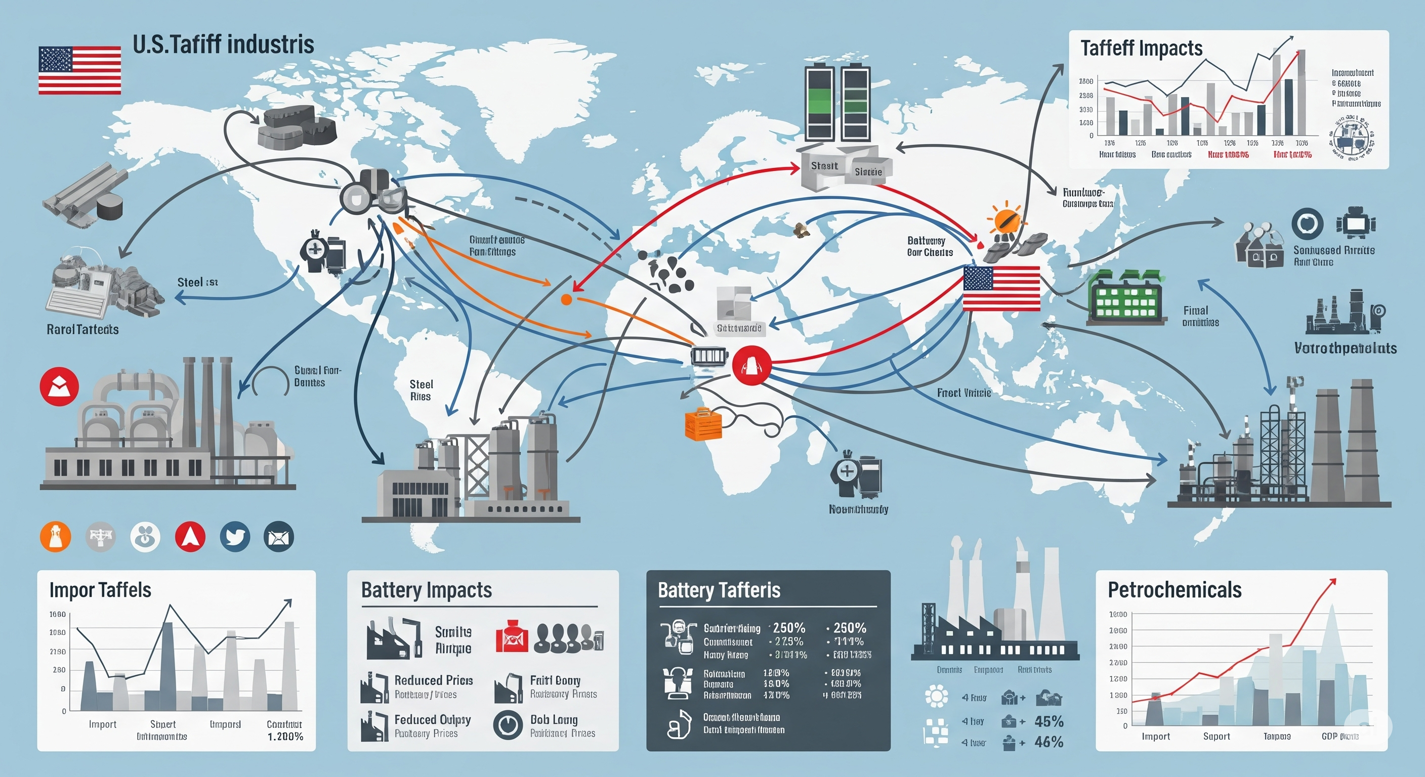 "대미 관세 파장, 산업 전반으로 확산 중"에 대한 이미지입니다.