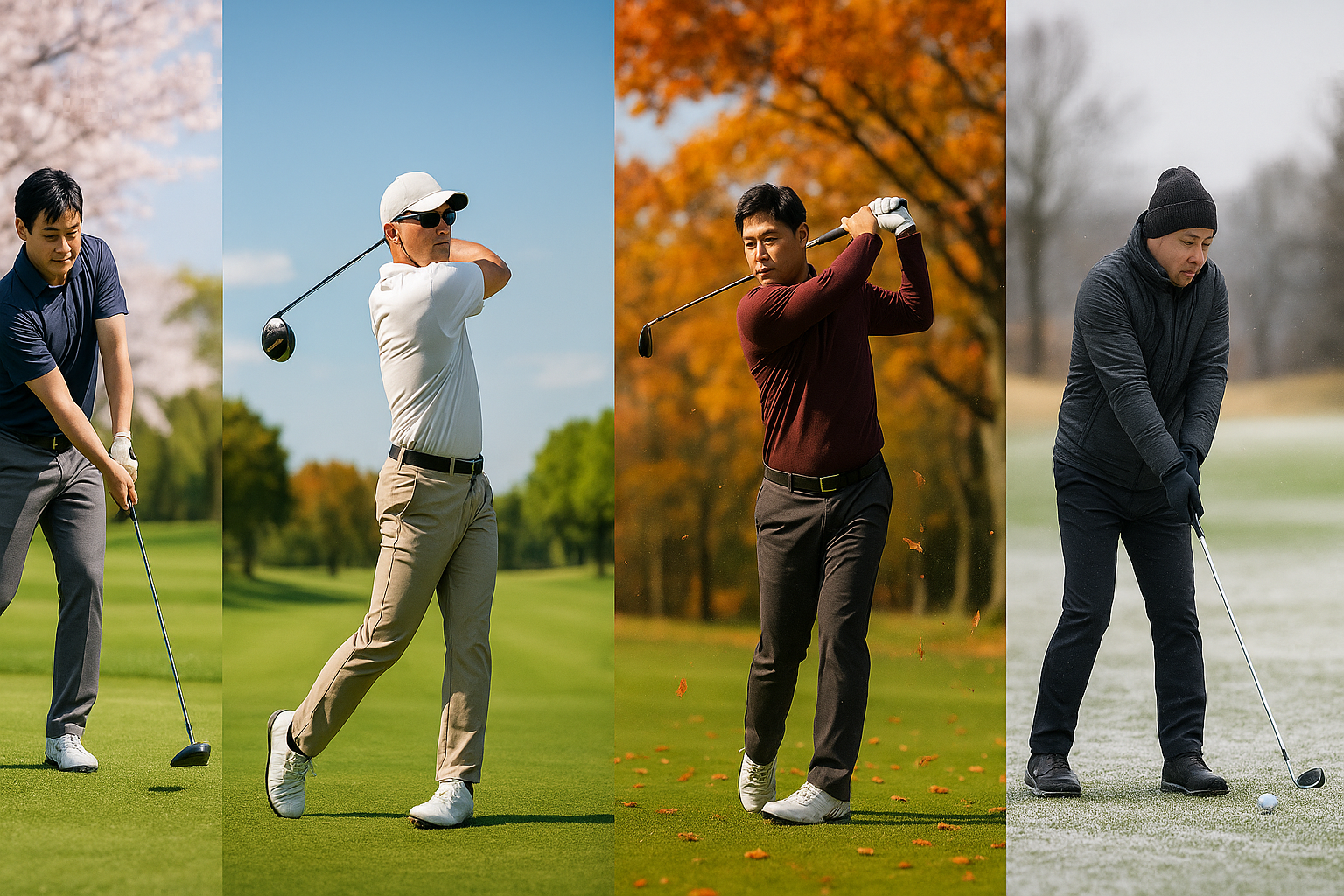 시즌별 날씨에 따른 라운딩 관련 사진