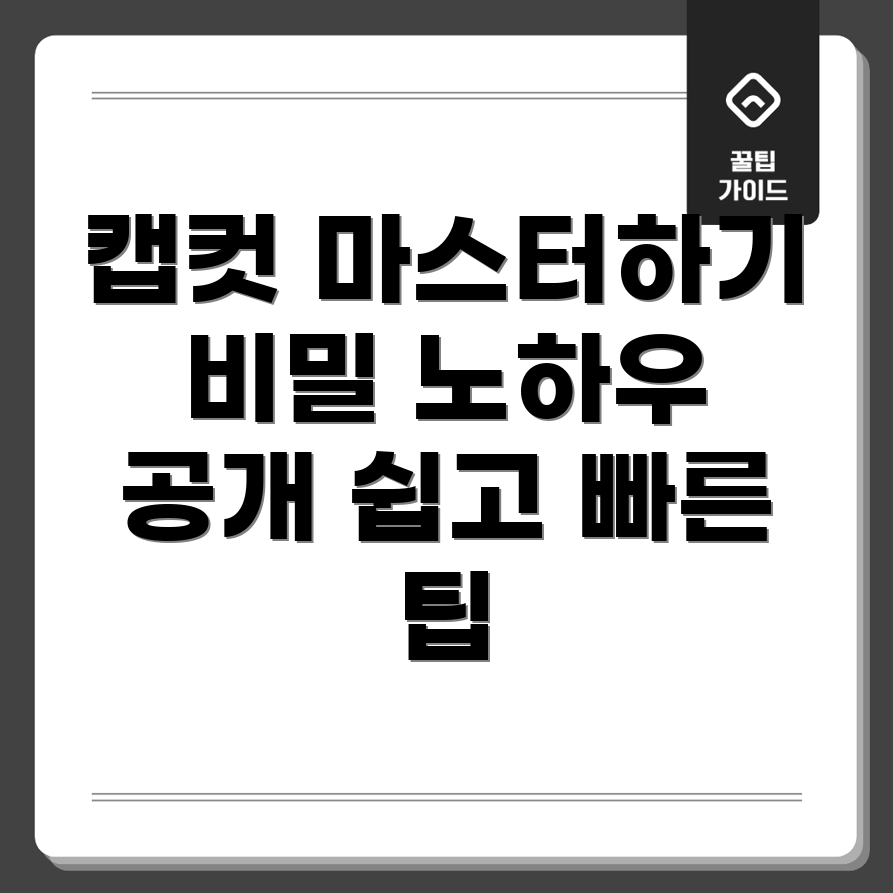 캡컷 PC 버전 사용법