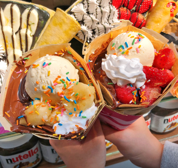 달꽃크레페 대표 메뉴 