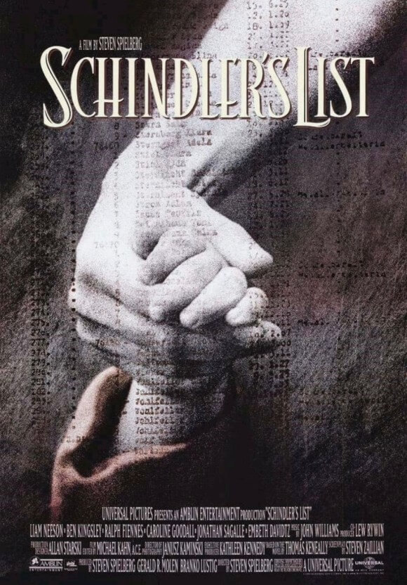 쉰들러 리스트 영화 포스터