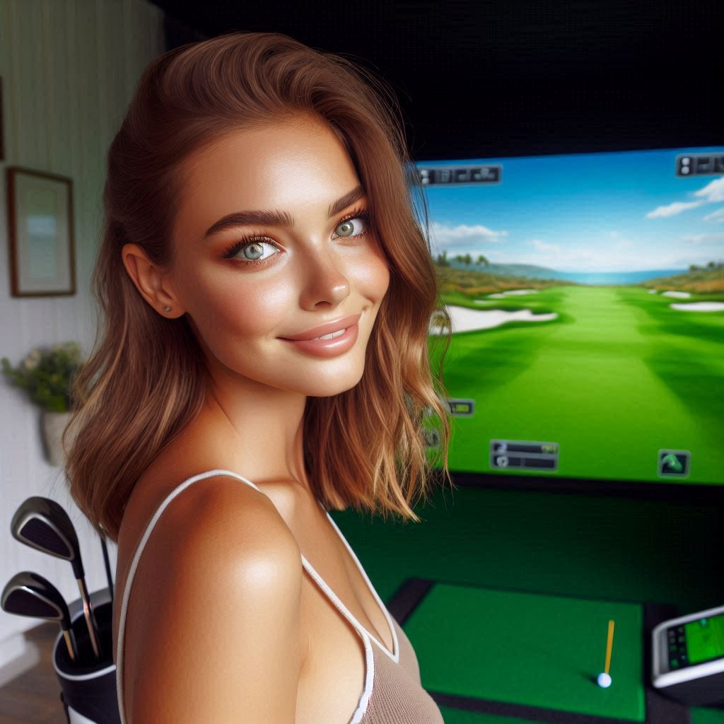 실내골프연습장 배경