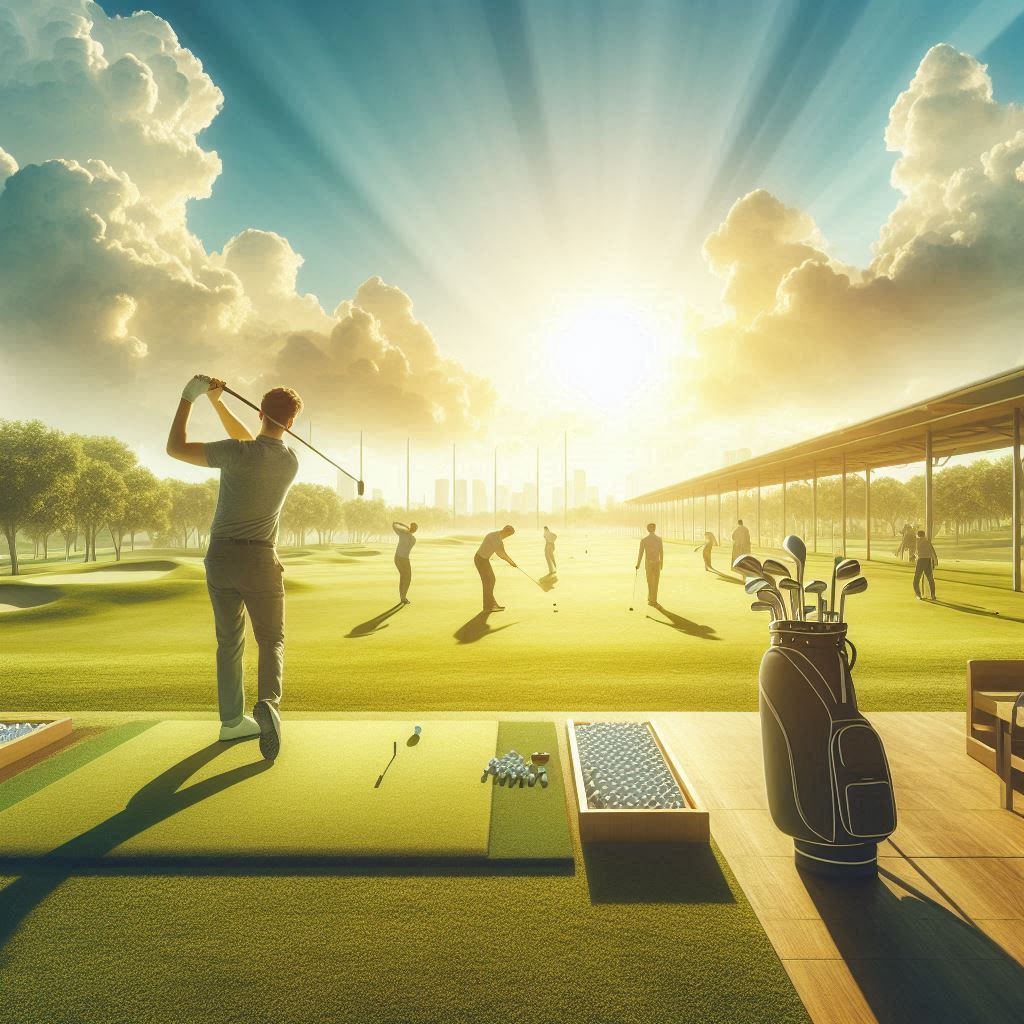 실외골프연습장 배경