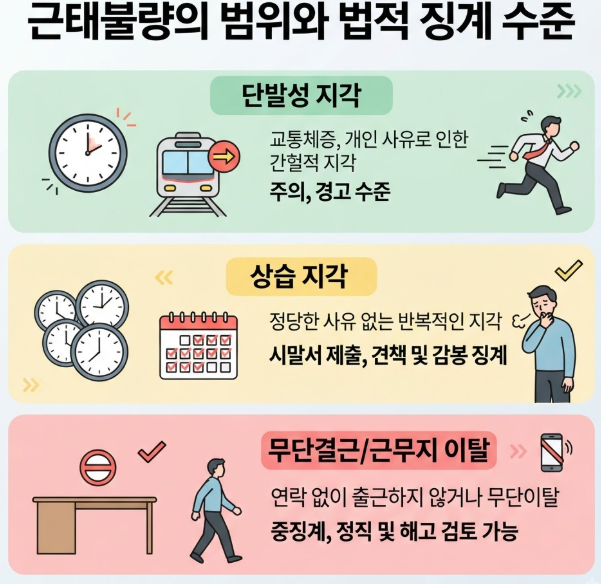 직장 근태불량