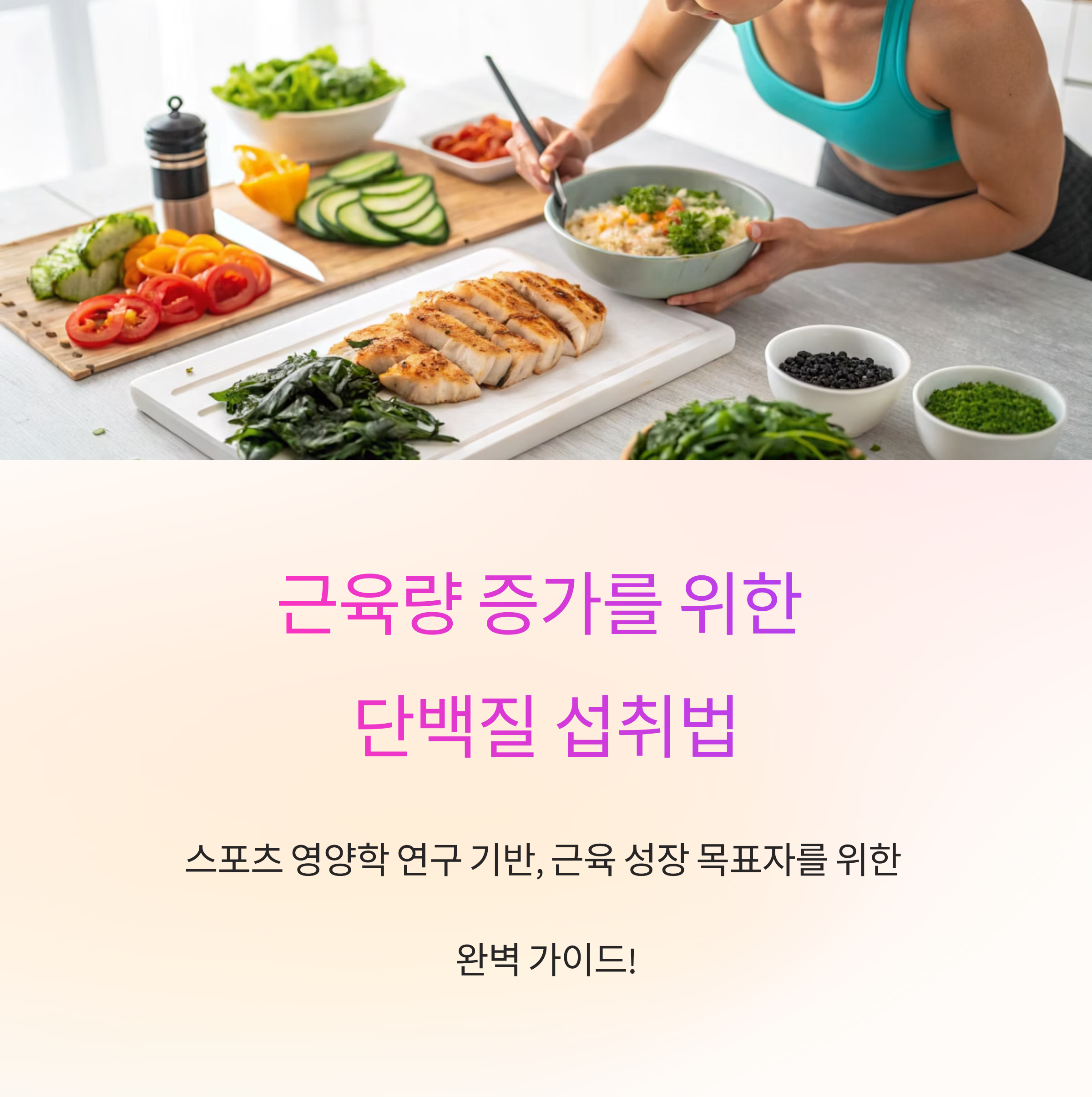근육량 증가를 위한 단백질 섭취법 마스터 가이드