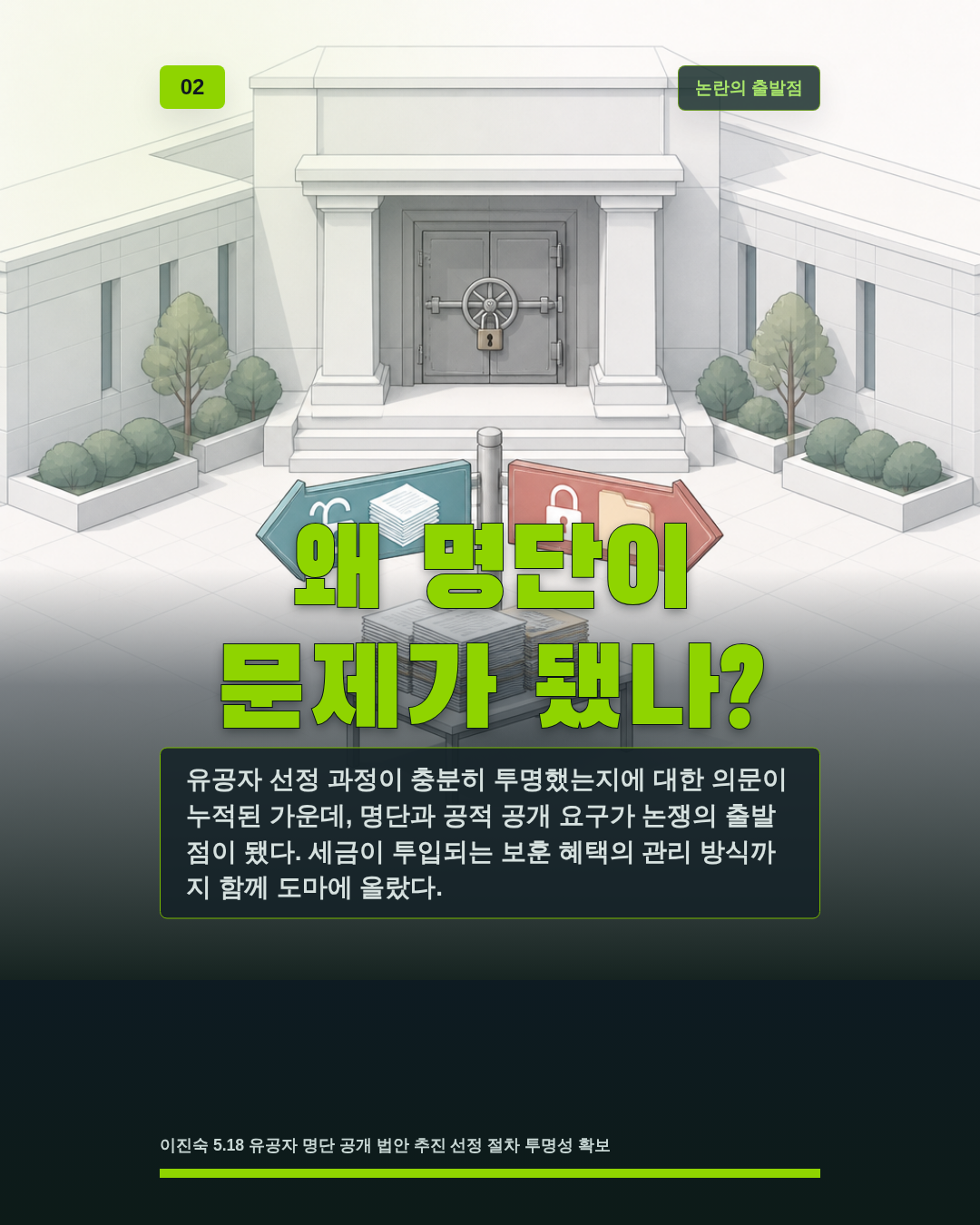 왜 명단이 문제가 됐나?