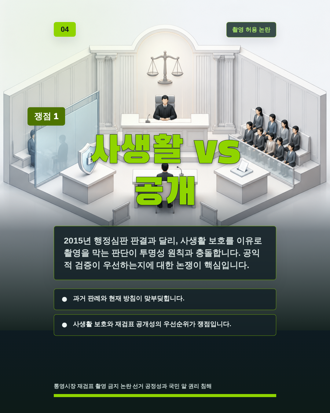 사생활 vs 공개