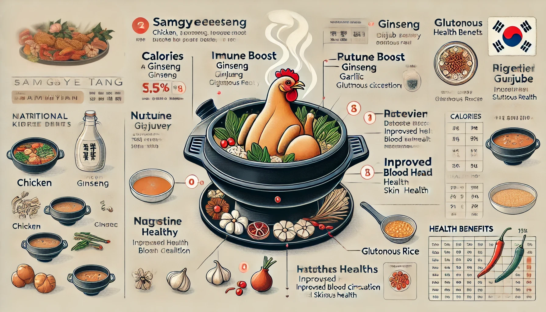 삼계탕의 효능과 영양정보: 여름철 최고의 보양식