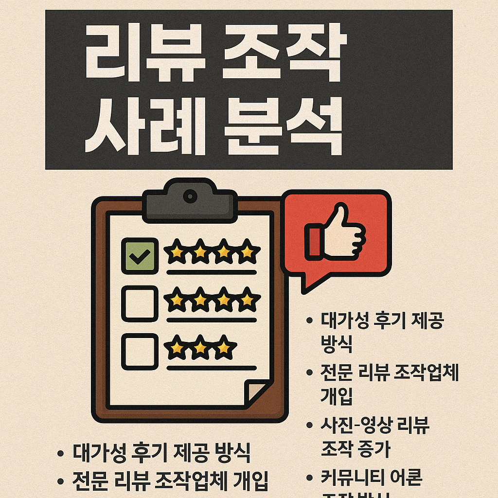 리뷰조작 사례 분석