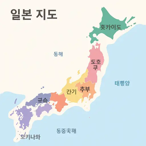 일본 지도보기 한글판 이용방법