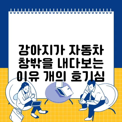 강아지가 자동차 창밖을 내다보는 이유 개의 호기심