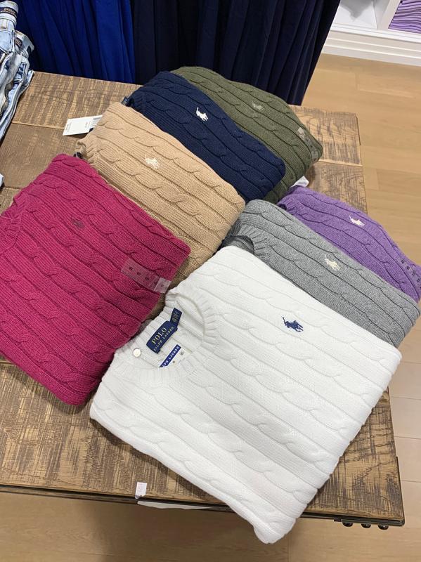 폴로 랄프로렌 여성 꽈배기 케이블 니트