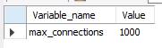 max_connections