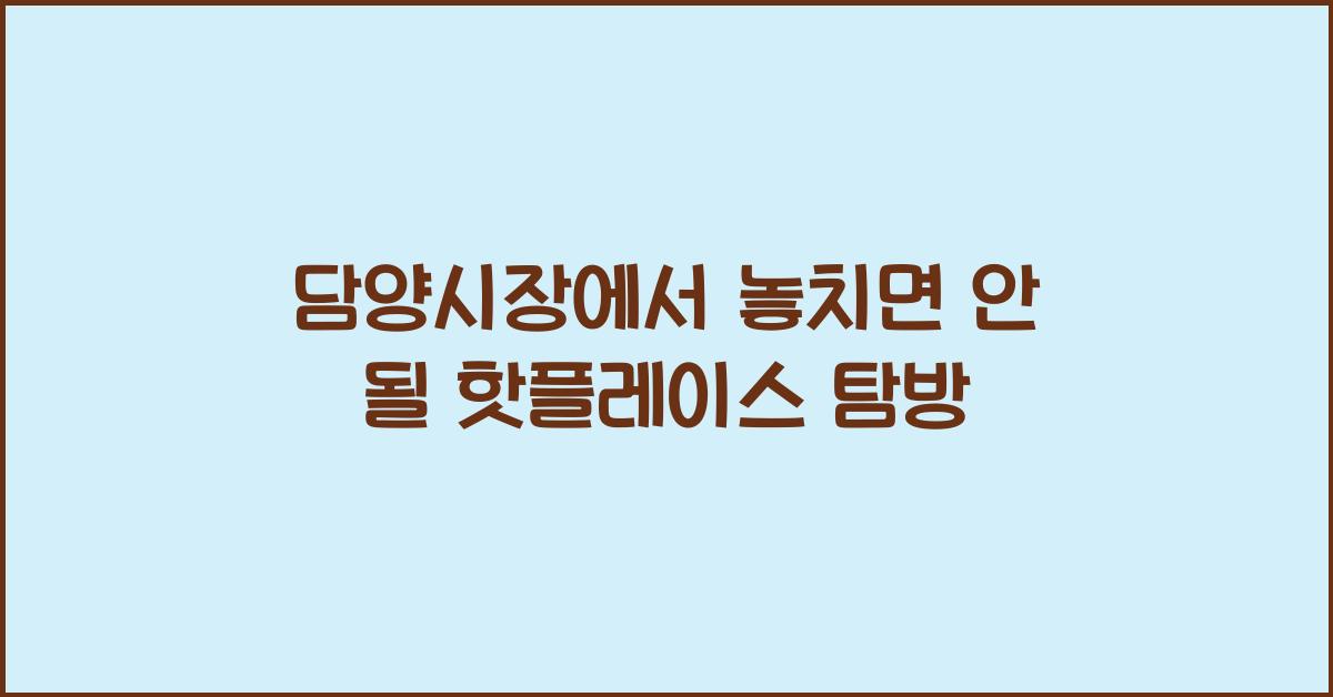 담양시장