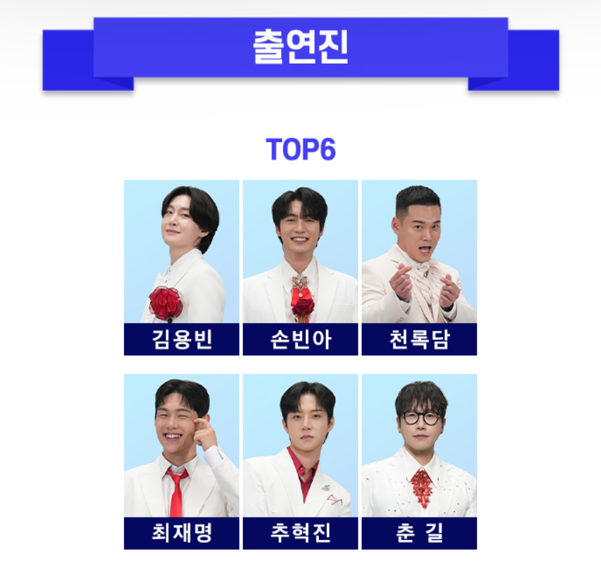 미스터트롯3 전국투어 부산 콘서트 TOP 6 출연