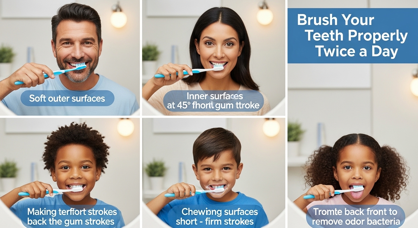 하루 두 번, 올바른 양치