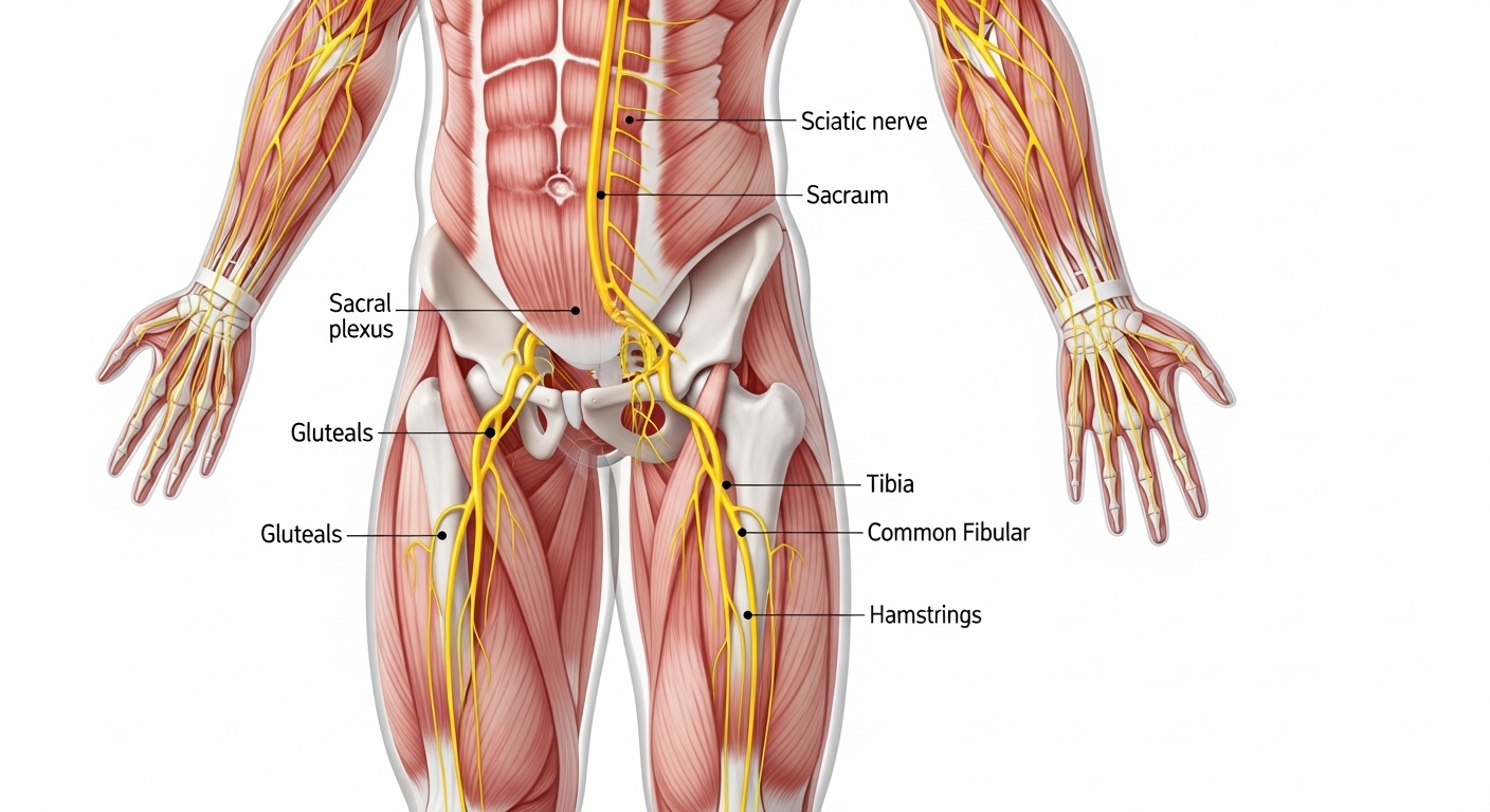 다리 저림 완화를 위한 스트레칭 장면