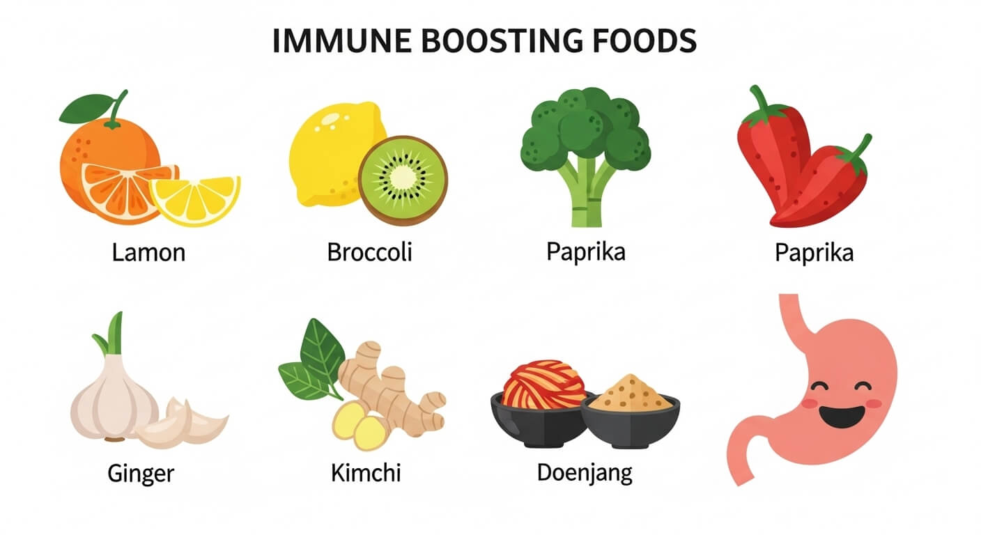 면역력 높이는 음식으로 감기 예방하기