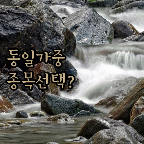 S&P500 투자, 지금은 '동일 가