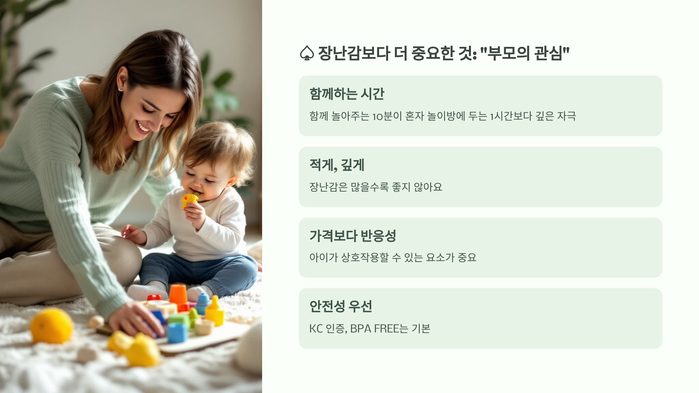 장난감보다 더 중요한 것: “부모의 관심”