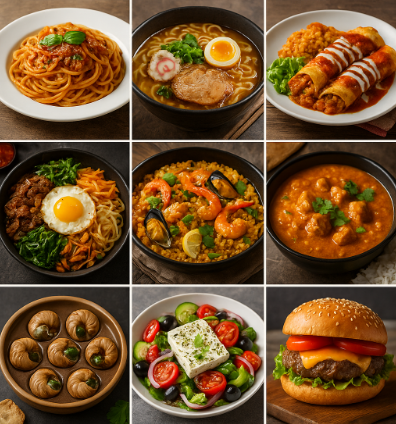 세계 각국의 맛을 즐기는 미식 여행 코스 안내