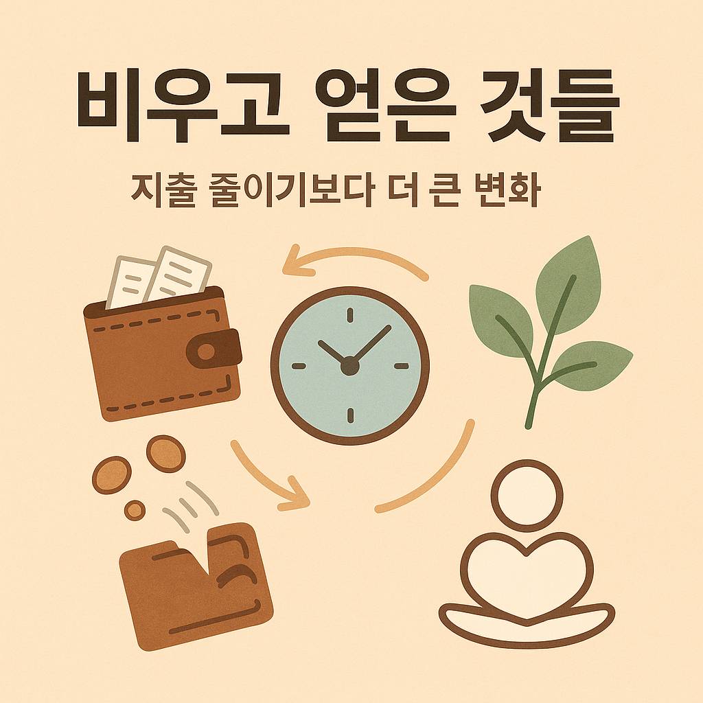 비우고 얻은 것들