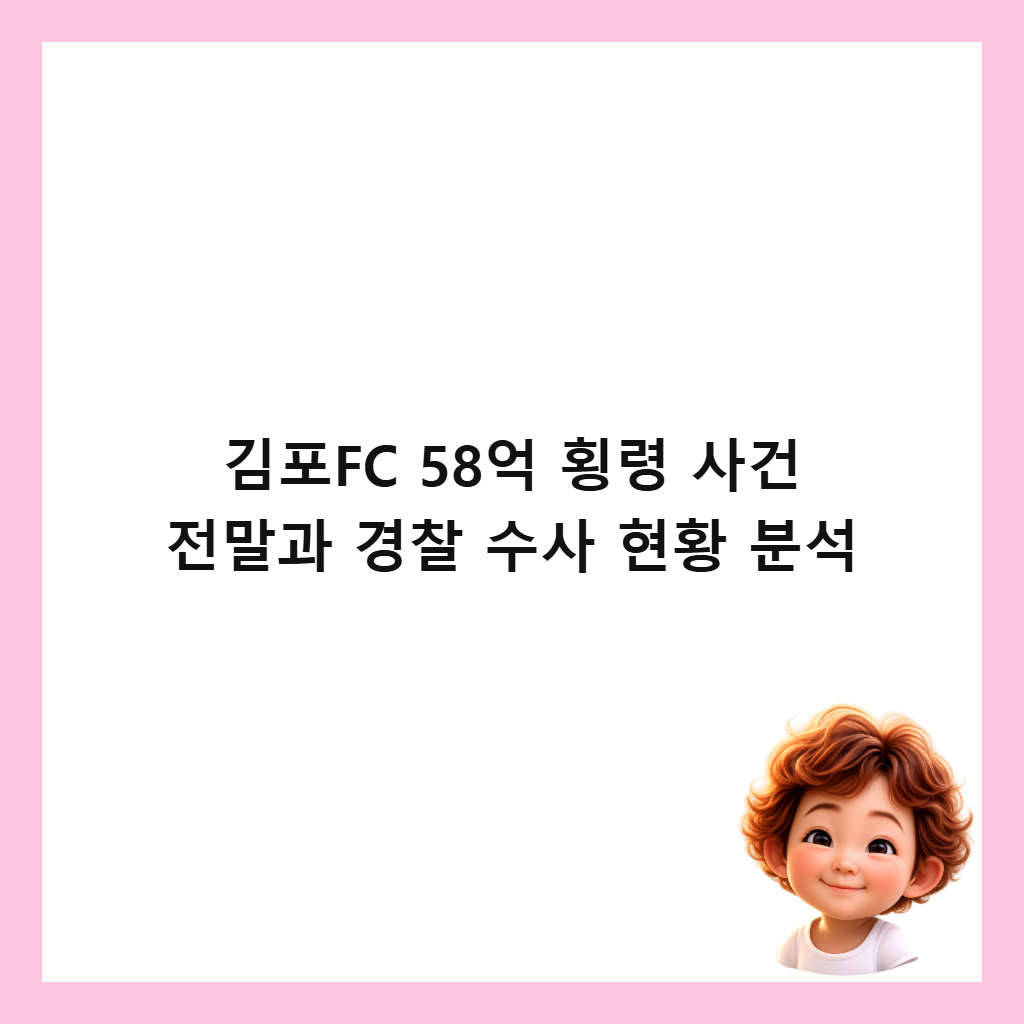 김포FC 58억 횡령 사건 전말과 경찰 수사 현황 분석 썸네일