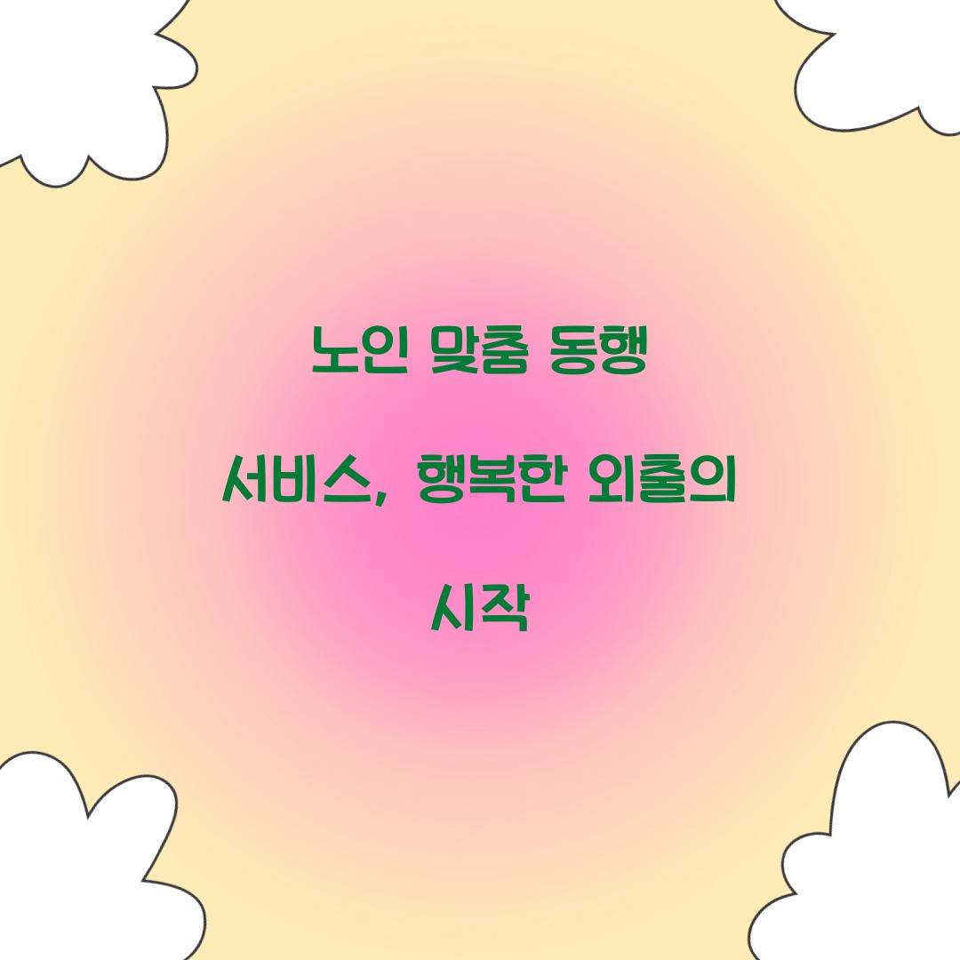 노인 맞춤 동행