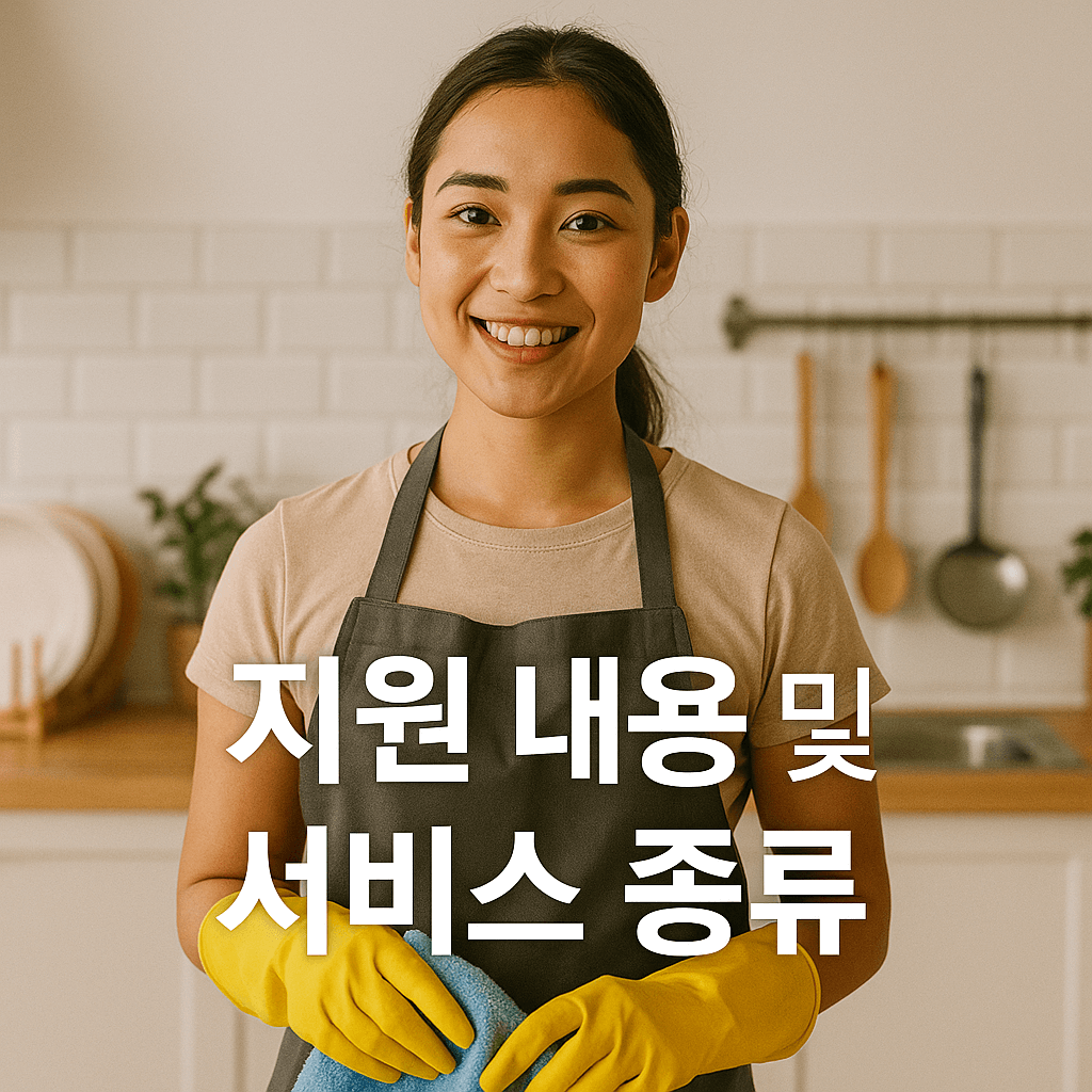 지원 내용 및 서비스 종류