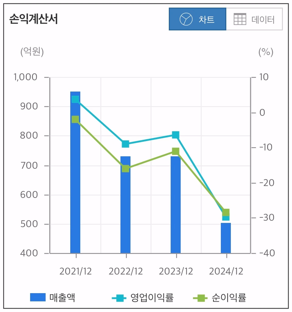 뱅크웨어글로벌-손익계산서-차트