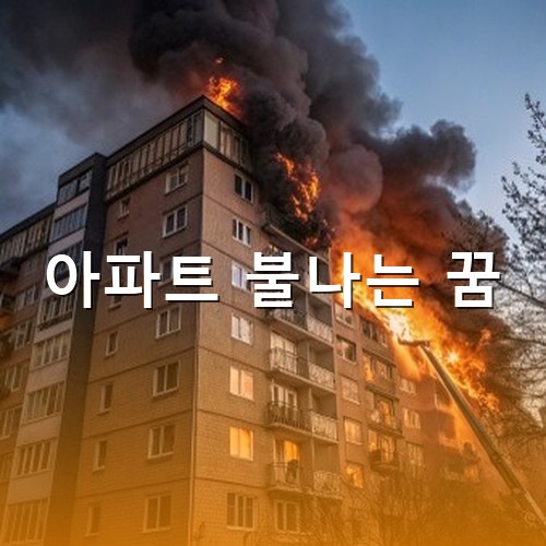 아파트-중간에서-불이나서-새빨간-불기둥이-위로-올라가고-검은-연기가-하늘을-덮는-모습