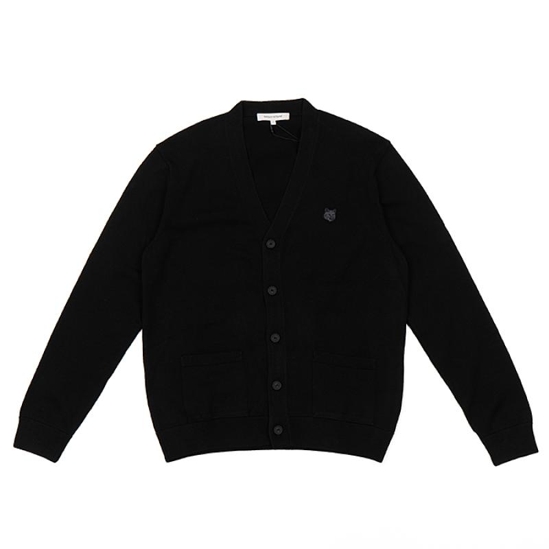 메종키츠네 MAISON KITSUNE 23FW FOX HEAD PATCH REGULAR CARDIGAN 폭스헤드 패치 레귤러 가디 LM00505KT1036-P199