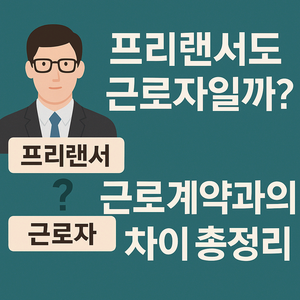 프리랜서도 근로자일까? 근로계약과의 차이 총정리